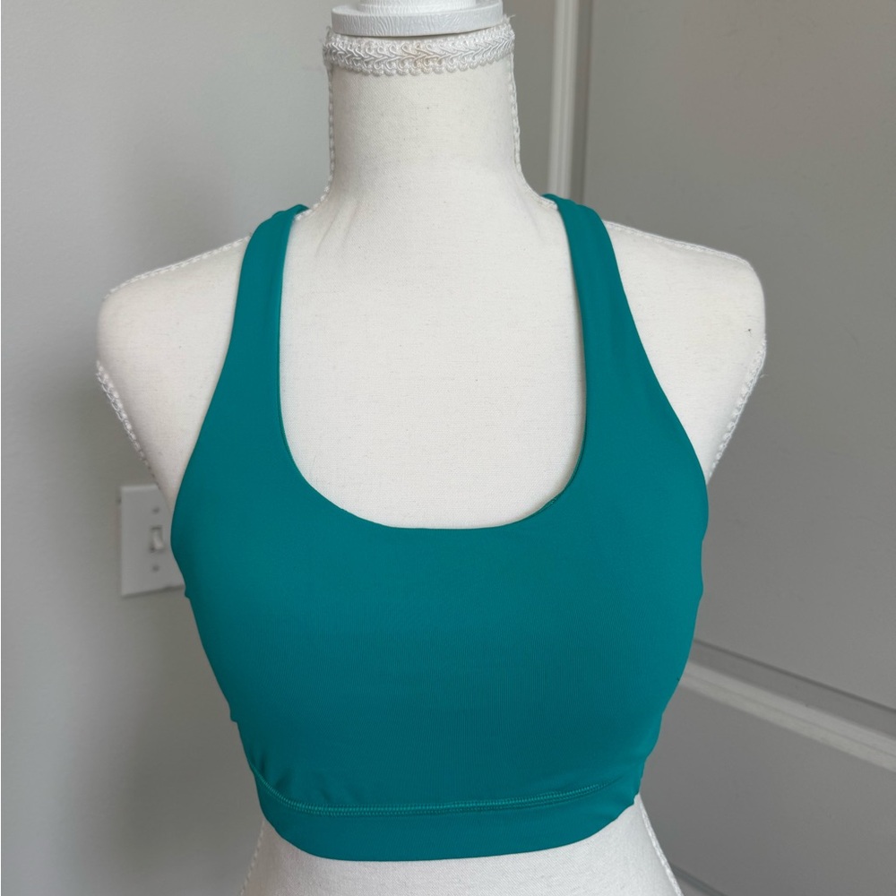 Lululemon Green/Teal Sports Bra – Approx. Size 6 – No Pads – Used